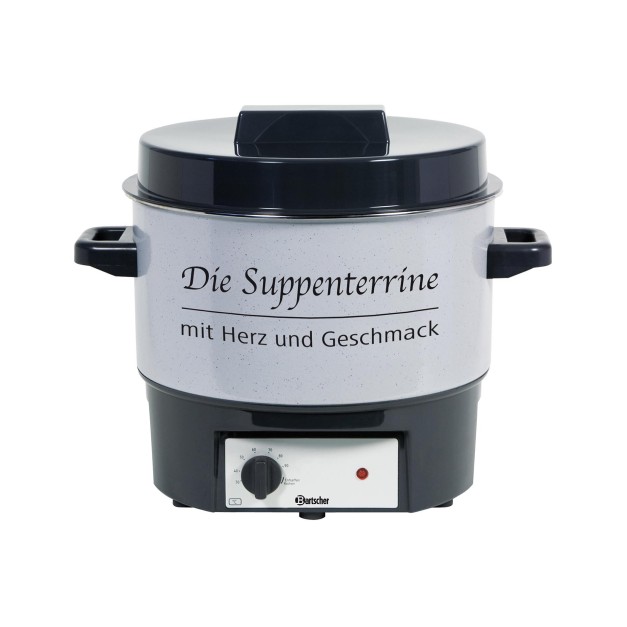 Soupière électrique professionnelle 16 L acier émaillé – maintien chaud buffet