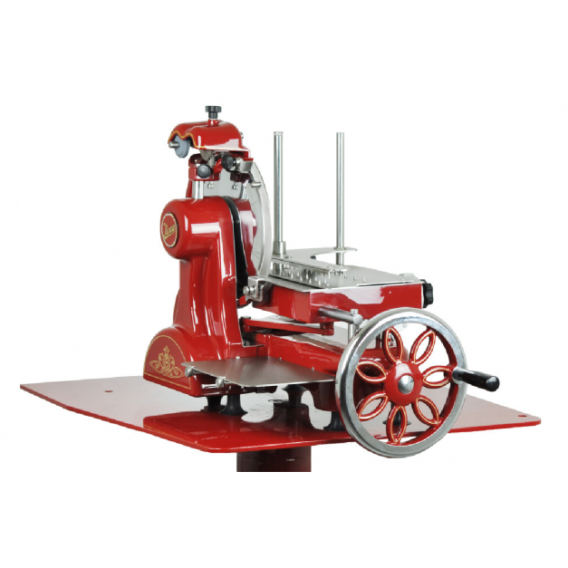 Trancheuse à volant professionnelle NOAW Volaniña 250/21 – Lame Ø 250 mm – Transmission à pignons – Charcuterie & épicerie fine