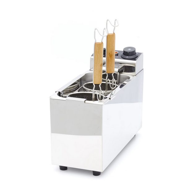 Cuiseur à pâtes pro Maxima 2×2 L inox – 2 paniers, 2000 W