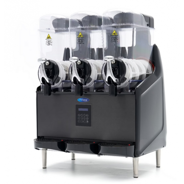 Machine à granité professionnelle 3 x 12 L Maxima slush à affichage numérique CHR