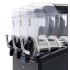 Machine à granité professionnelle 3 x 12 L Maxima slush à affichage numérique CHR