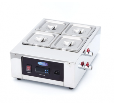 Fondoir à chocolat professionnel 4 x GN 1/6 Maxima bain-marie numérique CHR