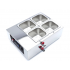 Fondoir à chocolat professionnel 4 x GN 1/6 Maxima bain-marie numérique CHR
