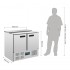 Comptoir de préparation réfrigéré avec tablette 2 portes 240 litres