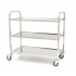 Chariot de service inox professionnel Maxima 3 plateaux pour restauration CHR