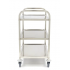 Chariot de service inox professionnel Maxima 3 plateaux pour restauration CHR