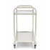 Chariot de service inox professionnel Maxima 2 plateaux pour restauration CHR