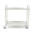 Chariot de service inox professionnel Maxima 2 plateaux pour restauration CHR