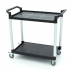 Chariot de service plastique professionnel Maxima 2 étagères 103 x 50,5 cm CHR