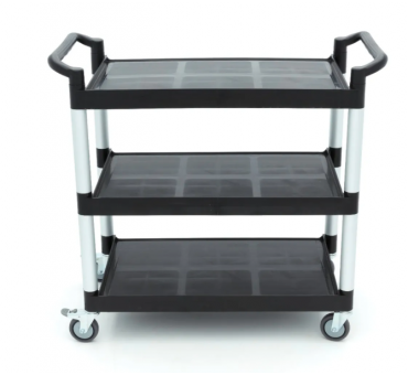Chariot de service plastique professionnel Maxima 3 étagères 103 x 50,5 cm CHR