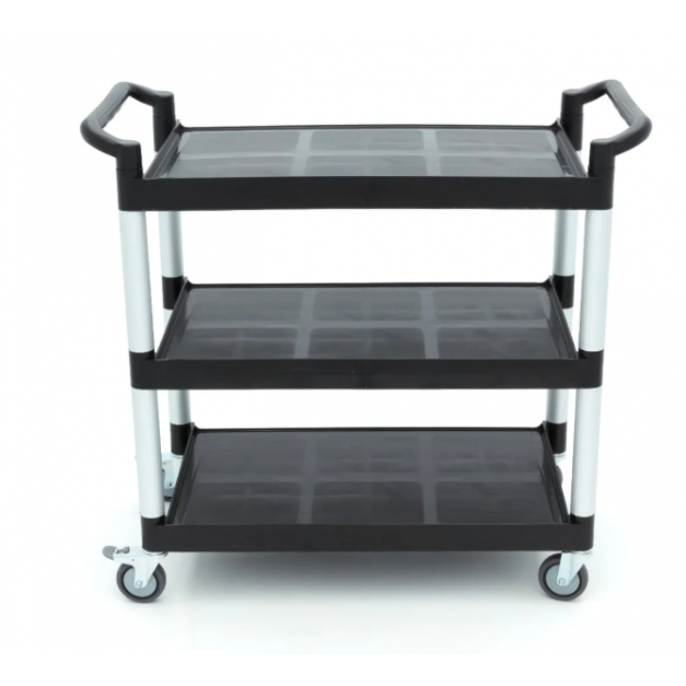 Chariot de service plastique professionnel Maxima 3 étagères 103 x 50,5 cm CHR