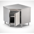 Meuble bas d'angle inox CHR 600/700 avec porte battante