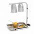 Lampe chauffante double professionnelle Maxima inox pour maintien au chaud CHR