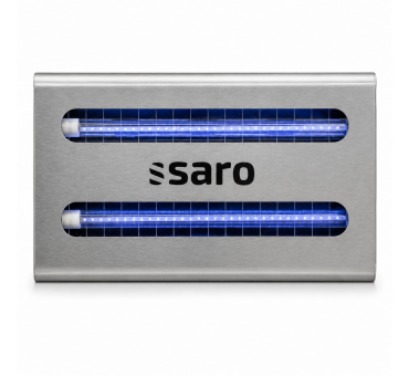 Désinsectiseur Mural LED SARO MG30I inox à plaque adhésive 100 m²