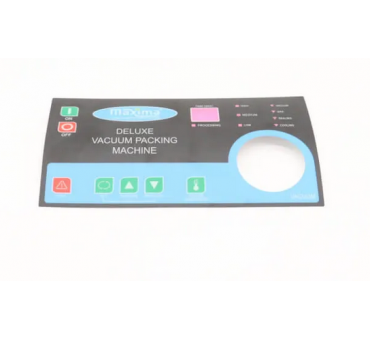 Autocollant panneau MVAC Maxima pour machine sous vide Maxima référence