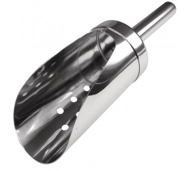 Pelle a glaçons en inox perforée Pelle a glaçons en inox perforée