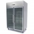 Réfrigérateur - 1200 L - 6 étagères réglables (2/1 GN) - acier inoxydable - avec porte en verre Maxima