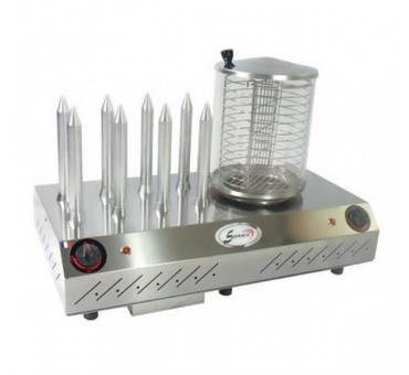 Appareil a hot dog professionnel Sofraca 8 plots grand débit et usage intensif Appareil a hot dog professionnel Sofraca 8 plots grand débit et usage intensif