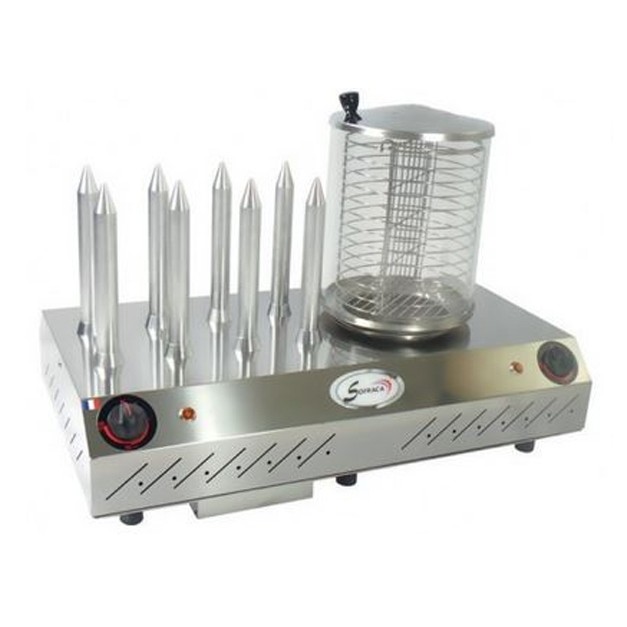 Appareil a hot dog professionnel Sofraca 8 plots grand débit et usage intensif