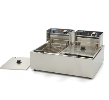 Friteuse professionnelle électrique double 2 x 6L Maxima | Matériel CHR