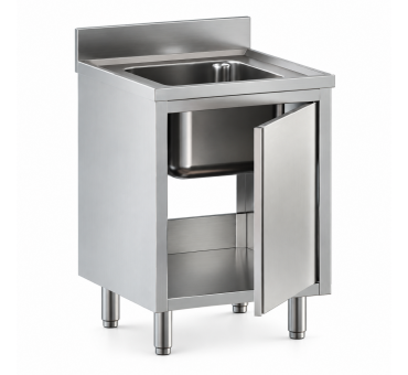 Plonge sur armoire porte battante Prof 600