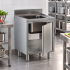Plonge sur armoire porte battante Prof 600