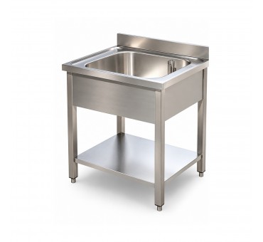 Plonge avec étagere basse Prof 600