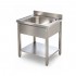 Plonge avec étagere basse Prof 600