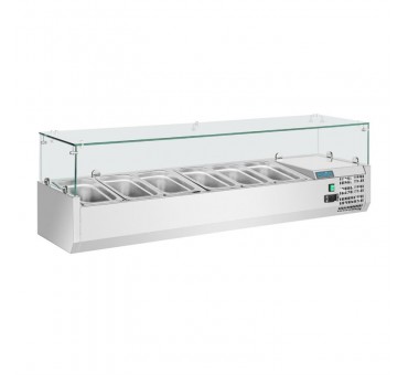Vitrine réfrigérée à ingrédients 5x GN 1/3 et 1x GN 1/2 Polar Série G Vitrine réfrigérée à ingrédients 5x GN 1/3 et 1x GN 1/2 Polar Série G