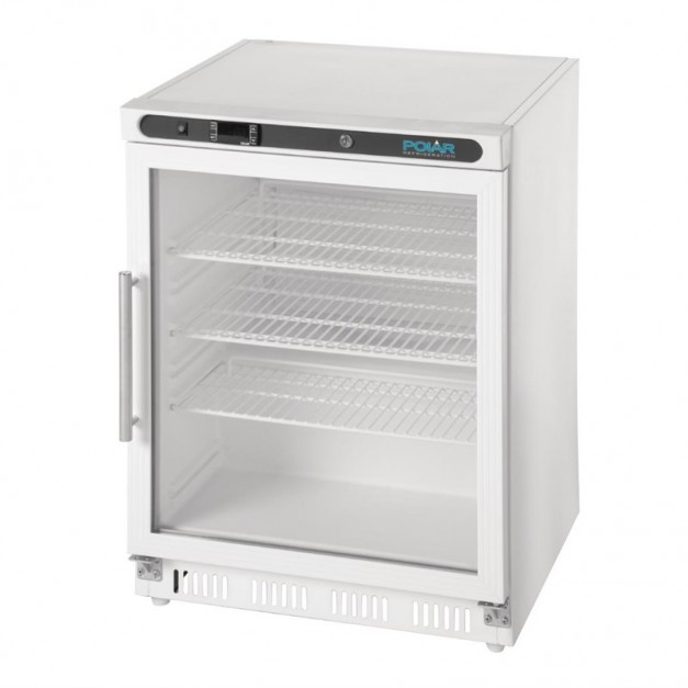 Vitrine réfrigérée de comptoir Polar série C blanche 100L