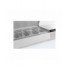 Saladette réfrigérée couvercle en acier inox 1/4 gn x 10