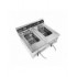 Friteuse posable électrique 2x12l 2x6kw