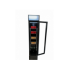 Réfrigérateur porte en verre étroit noir
