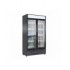 Réfrigérateur 2 portes en verre bez-780 gd noir
