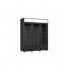 Armoire vitrée réfrigérée 3 portes en verre noir fcu-1200 bl