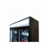 Armoire vitrée réfrigérée 3 portes en verre noir fcu-1200 bl