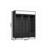 Armoire vitrée réfrigérée 3 portes en verre noir fcu-1200 bl