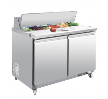 Comptoir de préparation 2 portes 405L Polar Série U Comptoir de préparation 2 portes 405L Polar Série U