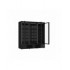 Armoire vitrée réfrigérée 3 portes en verre noir jde-1530r bl
