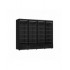 Armoire vitrée réfrigérée 4 portes en verre noir jde-2025r bl