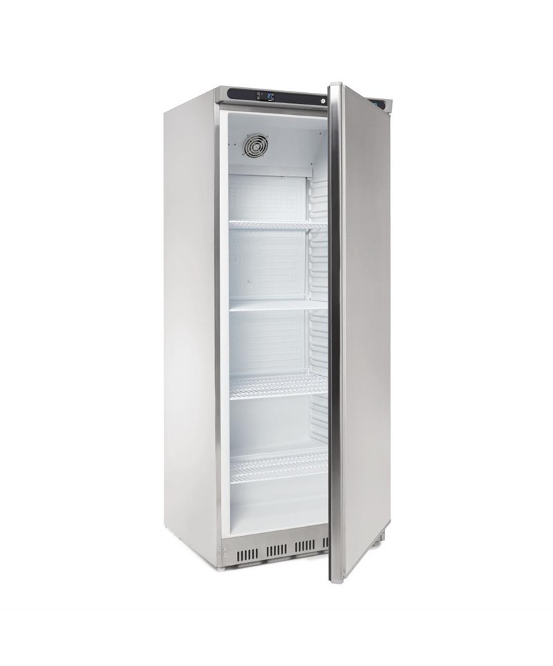 Réfrigérateur vertical 570 L inox exterieur