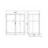 Roll-in réfrigérateur en acier inox mono block 1400 ltr