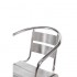 Lot de 4 Fauteuils de Terrasse en Aluminium Empilables – Extérieur Résistant et Sans Entretien