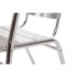 Lot de 4 Fauteuils de Terrasse en Aluminium Empilables – Extérieur Résistant et Sans Entretien