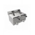 Friteuse posable électrique 2x8l 2x3kw