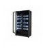 Réfrigérateur 2 portes en verre noir