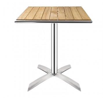 Table bistro avec plateau carré basculant 600mm en frêne Bolero Table bistro avec plateau carré basculant 600mm en frêne Bolero