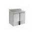 Saladette réfrigérée 2 portes 5x1/6gn récipient