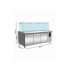 Table réfrigérée avec verre 3 portes  5x 1/1 gn récipient