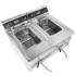 Friteuse posable électrique 2x12l 2x9kw